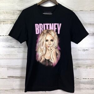 Britney Spears Womens Black Piece of Me Tour 2018 Concert Tee T Shirt‎ Size M